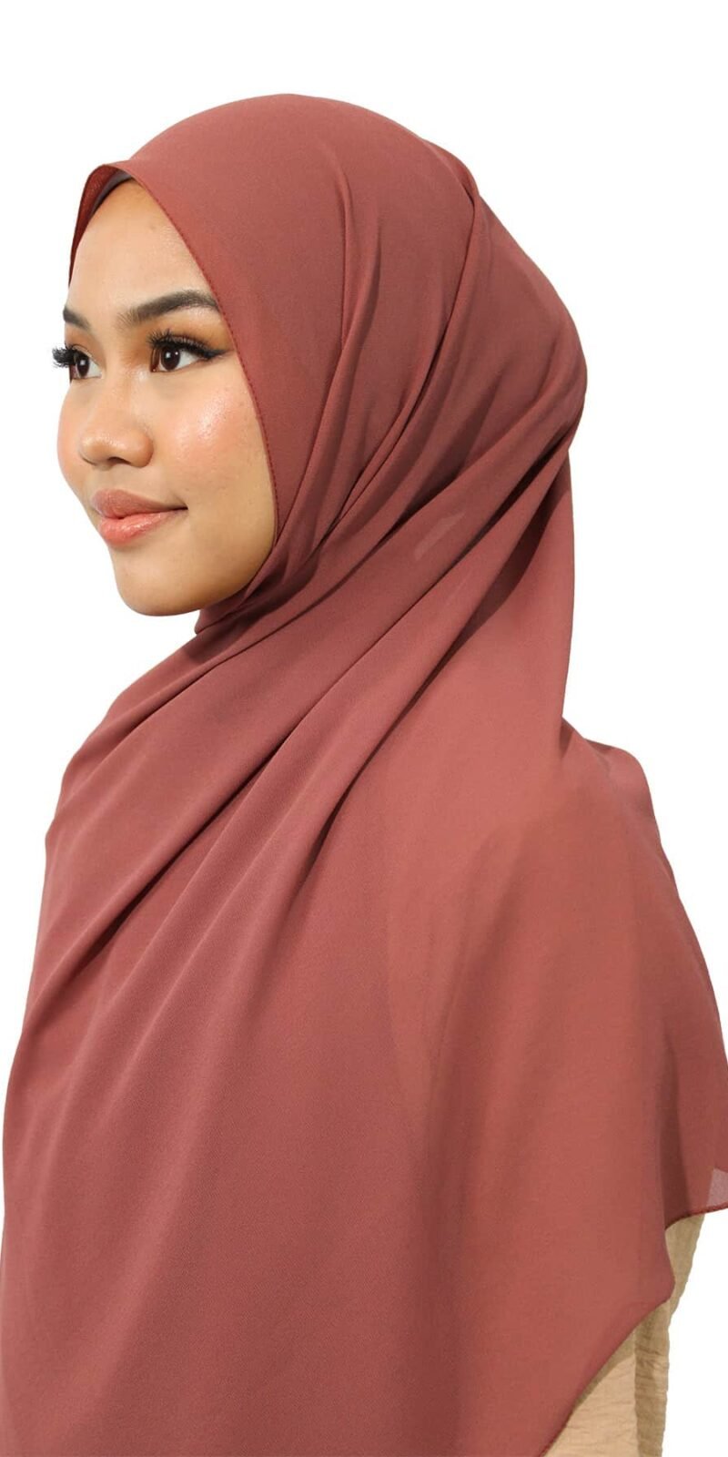 Chiffon Hijab | Peacan Brown