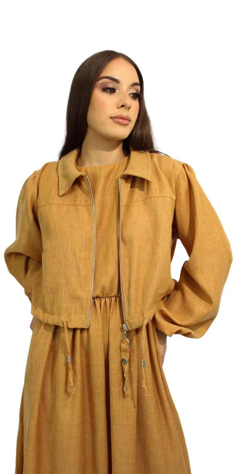 2 piece Dress set | Tan