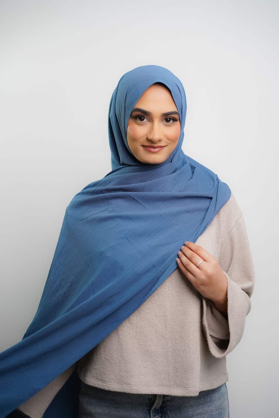 Crinkle | Blue - Rabaya | Modest Wear | Premium Hijabs UK