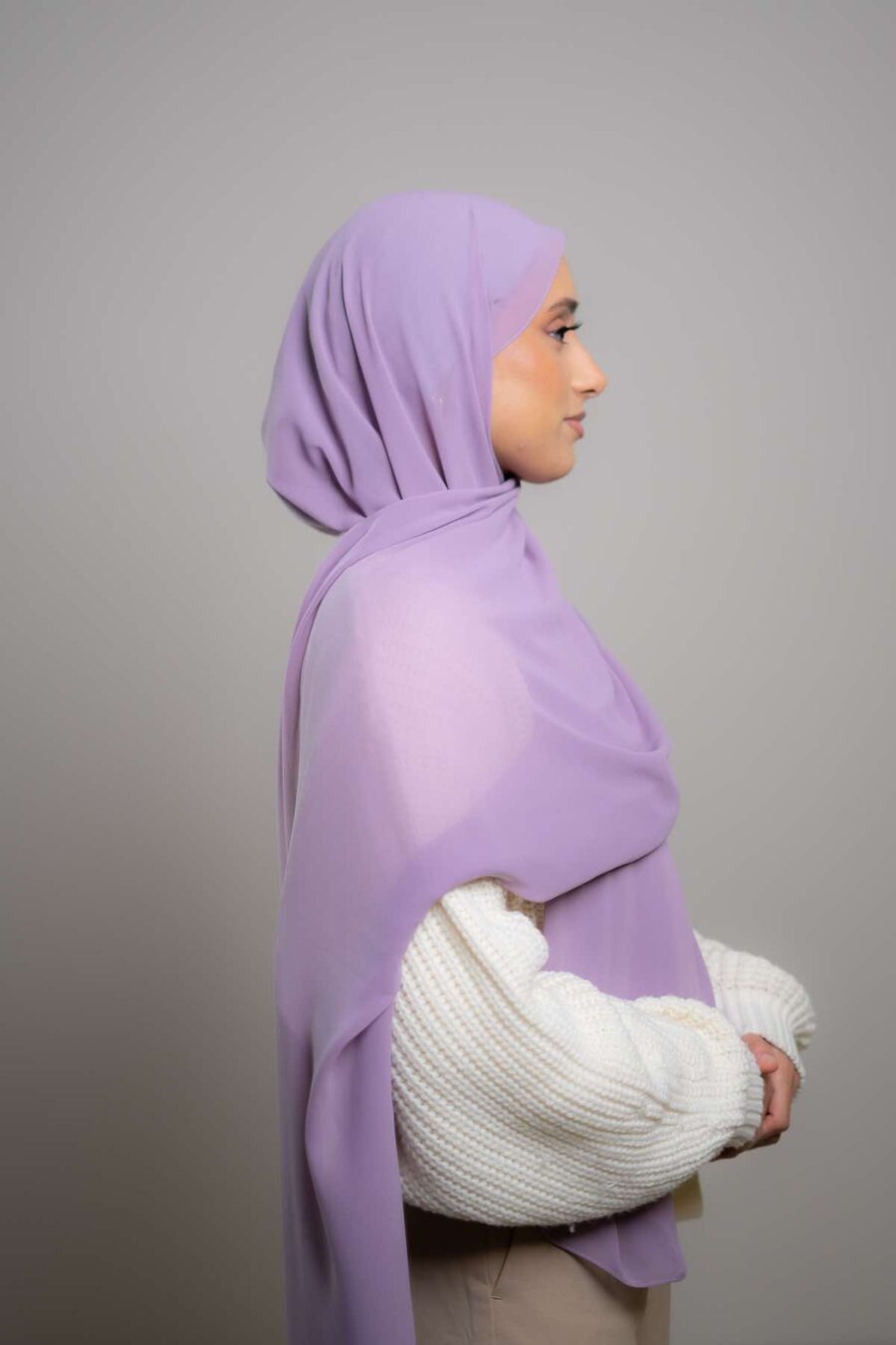 Chiffon | Lilac - Rabaya | Modest Wear | Premium Hijabs UK