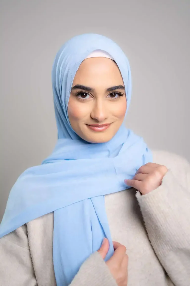 Frozen Chiffon | Baby Blue