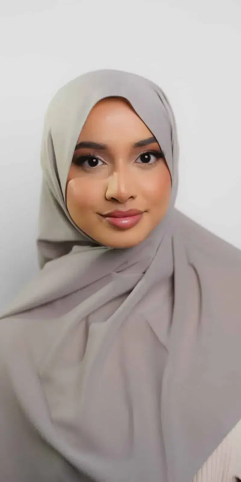 Silk Georgette | Dark grey