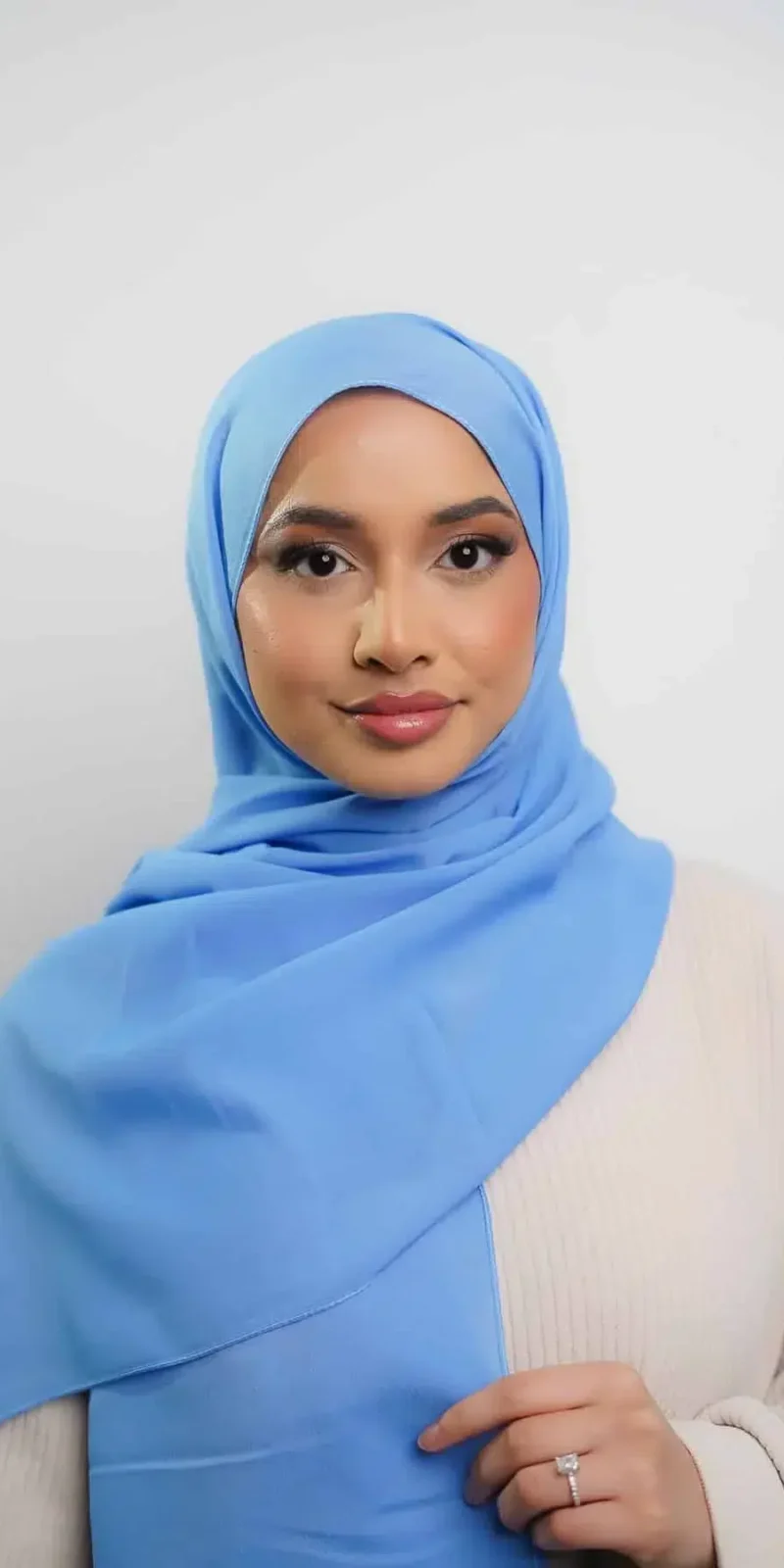 Silk Georgette | Denim Blue
