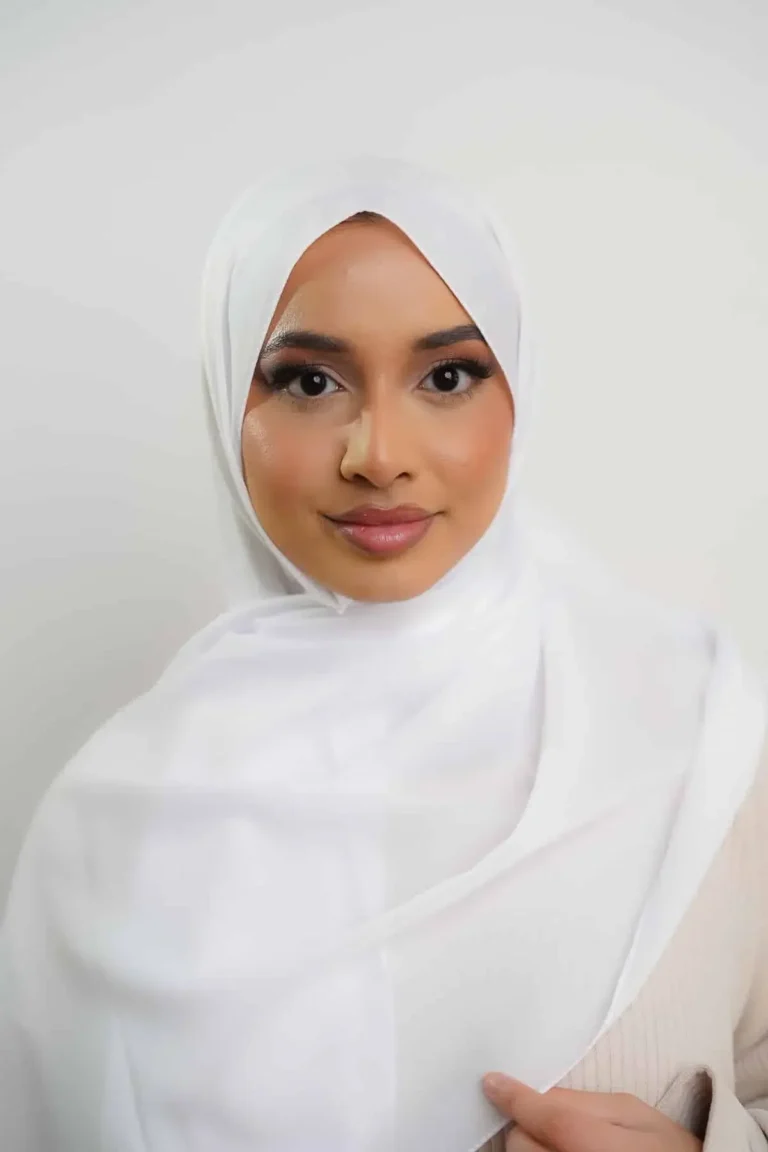 Silk Georgette | Pure White