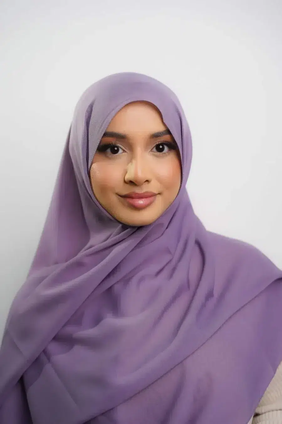 Silk Georgette | Purple - Rabaya | Modest Wear | Premium Hijabs UK
