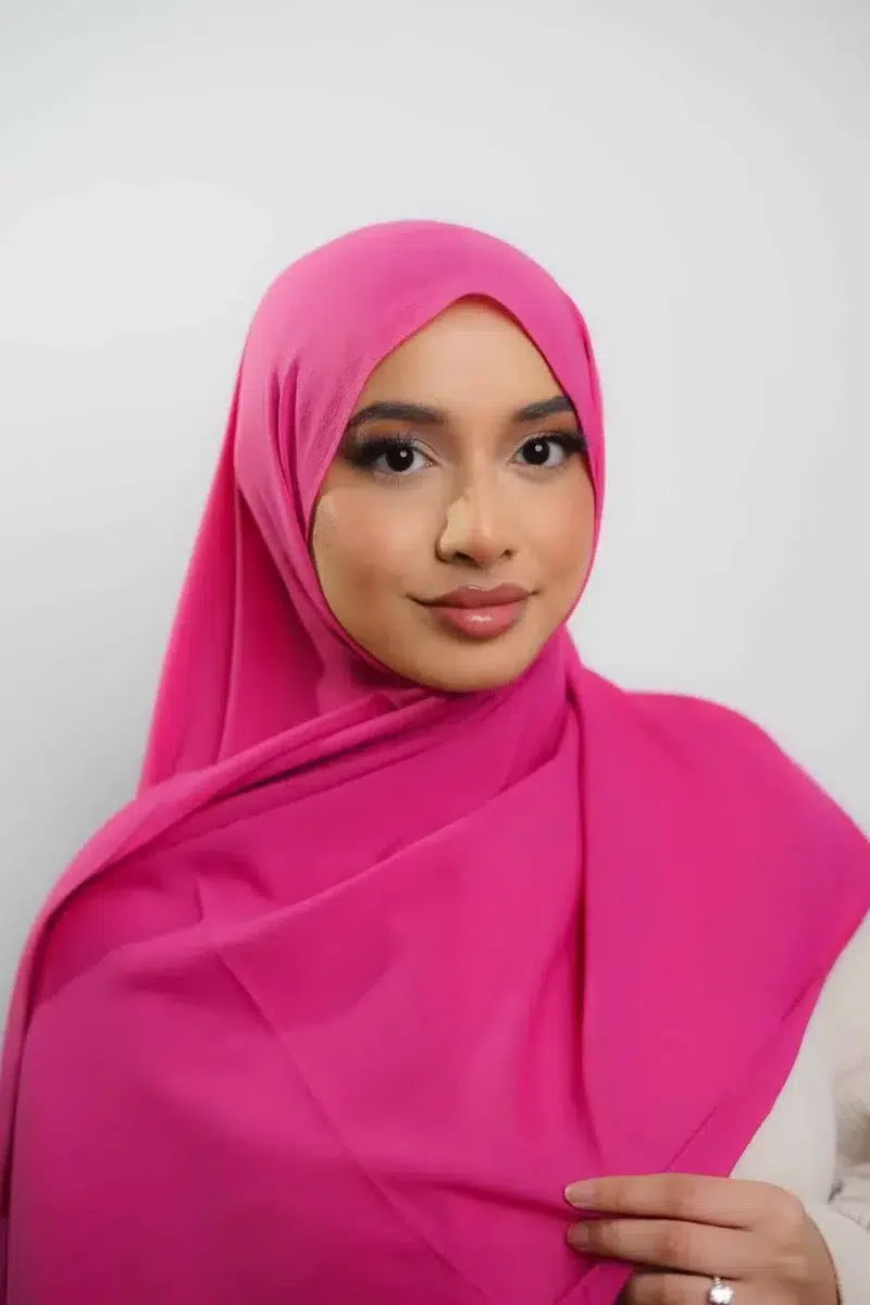 Silk Georgette | Shocking Pink