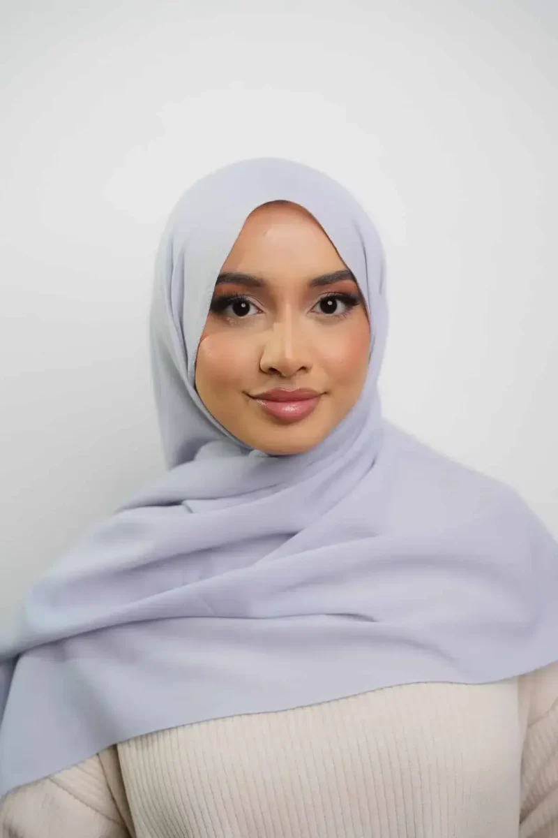 Silk Georgette | Silver Grey