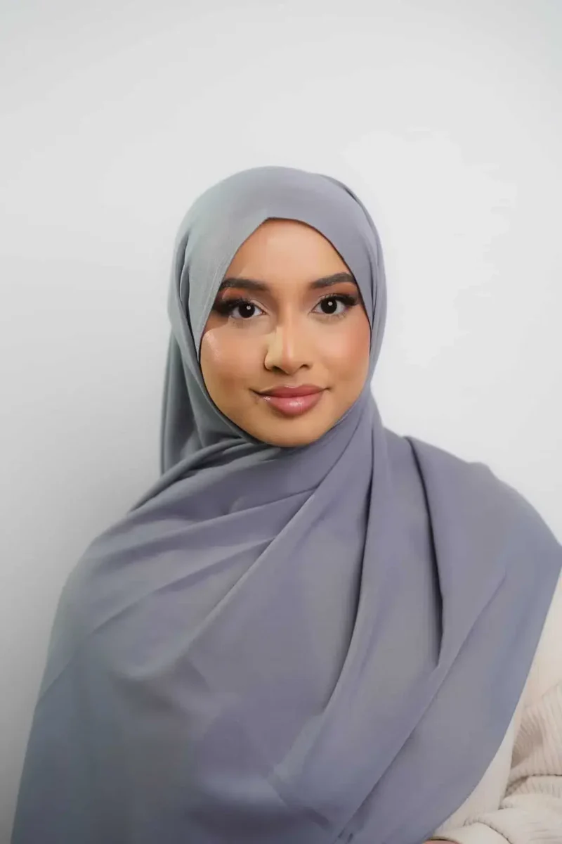 Silk Georgette | Steel Grey