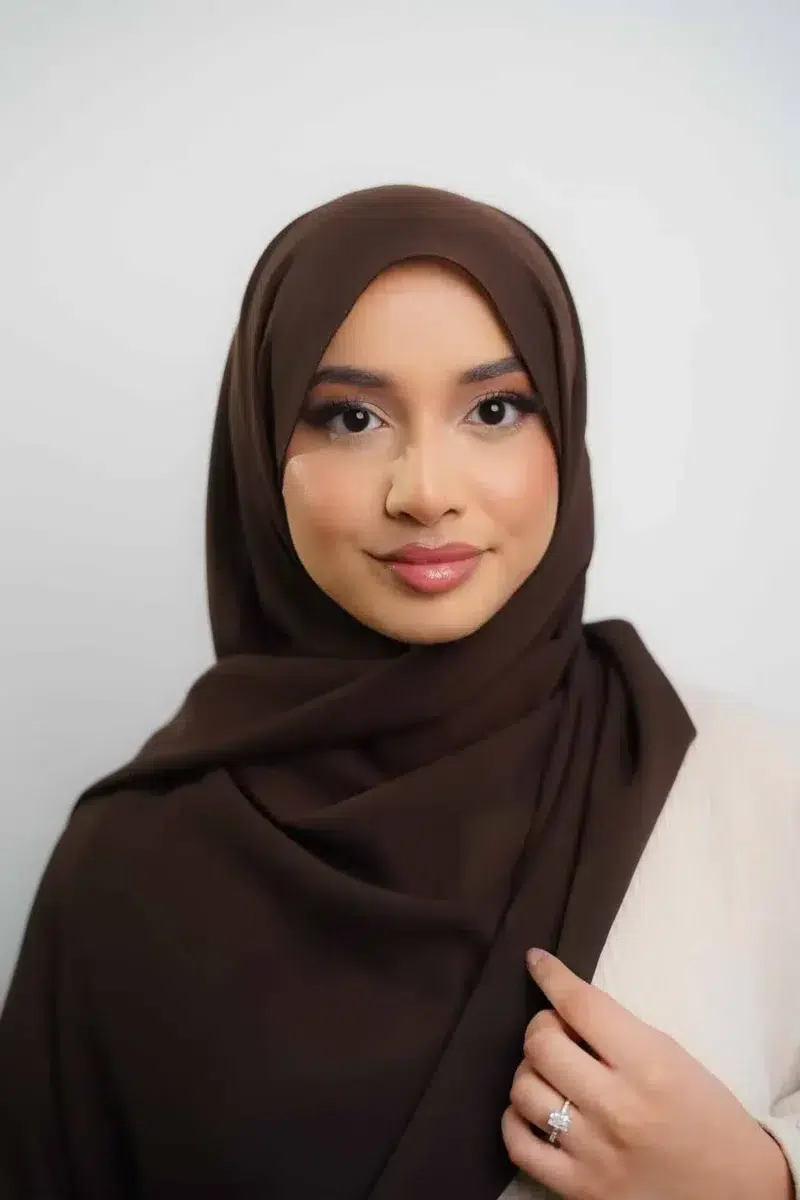 Silk Georgette | Very Dark Brown