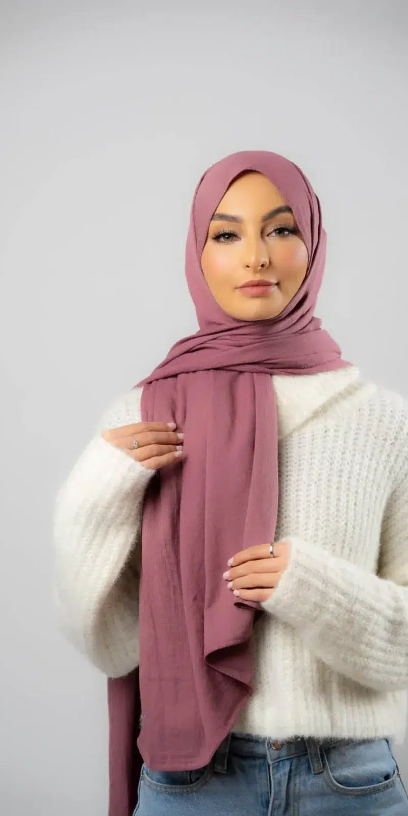 Soft Plush Hijab | Dusty Purple