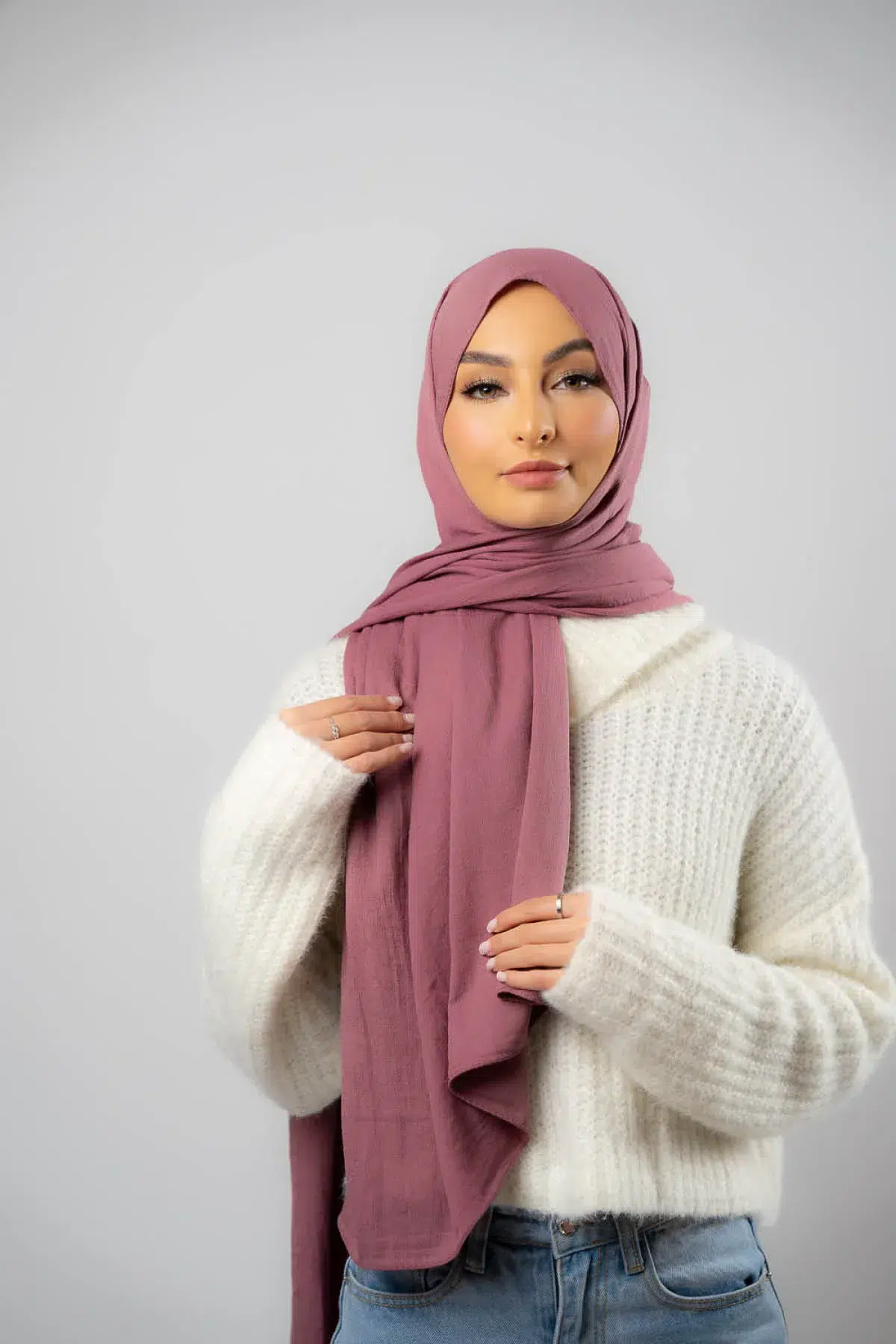 Soft Plush Hijab | Dusty Purple