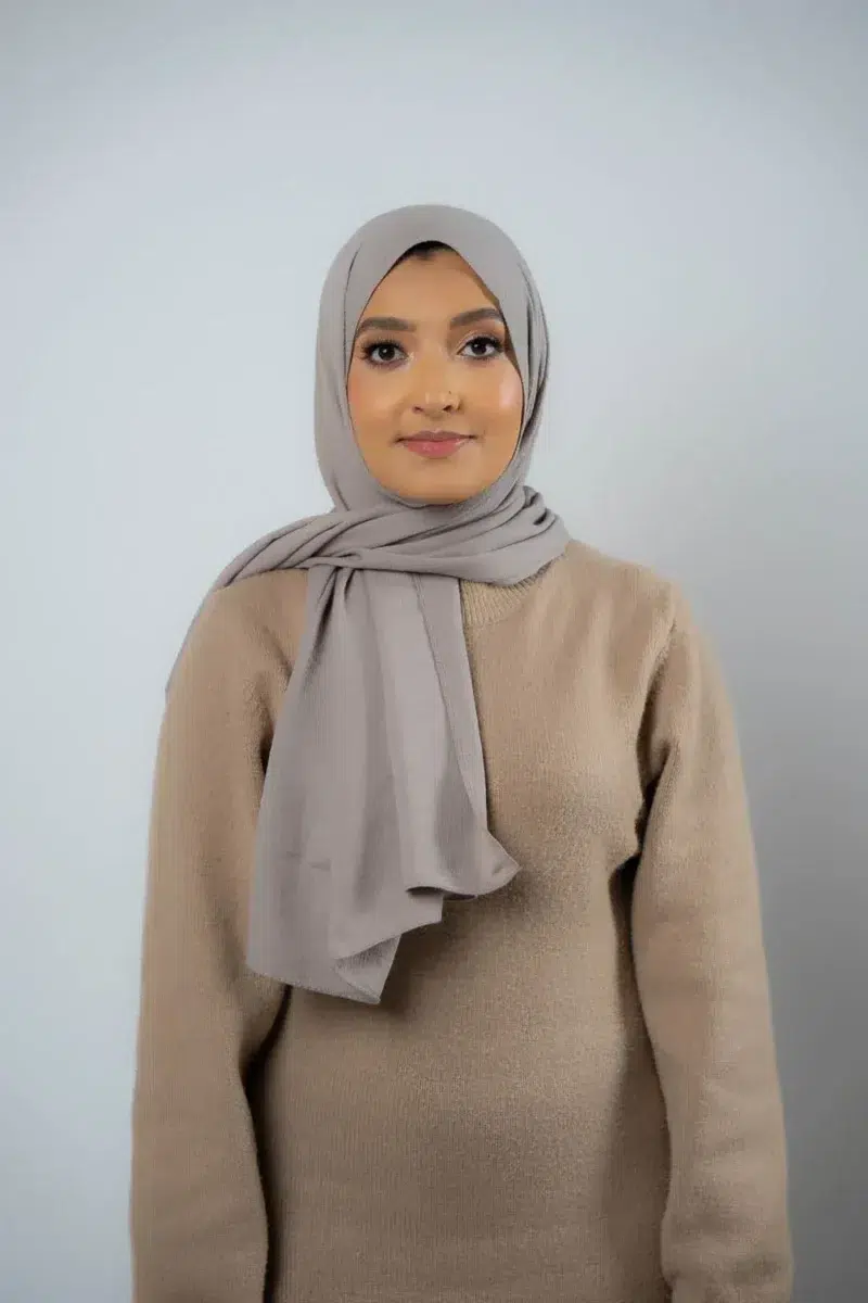 Soft Plush Hijab | Grey