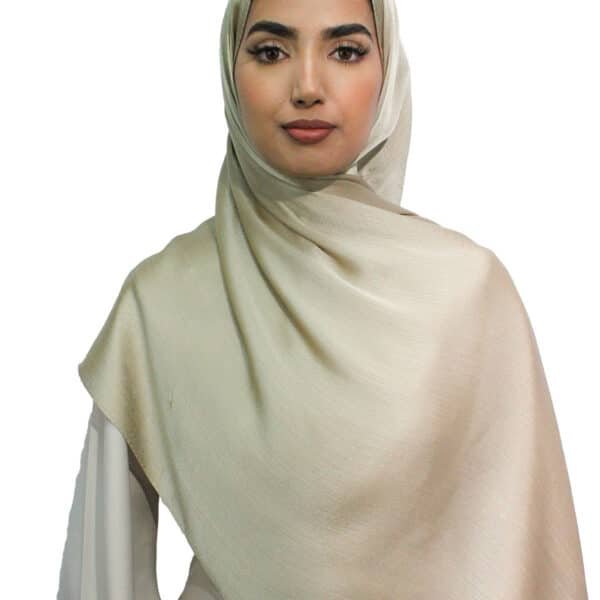 Glossy Silk Hijab | Dusty Gold