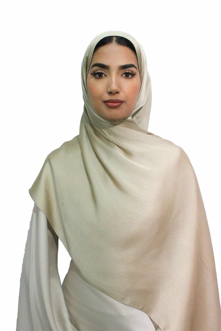 Glossy Silk Hijab | Dusty Gold