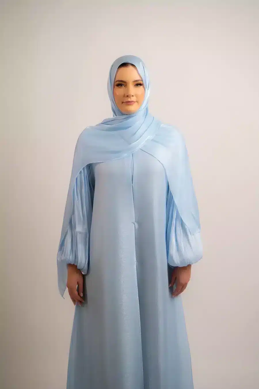 Organza Abaya with balloon sleeves | Bluebell - Rabaya | Modest Wear ...
