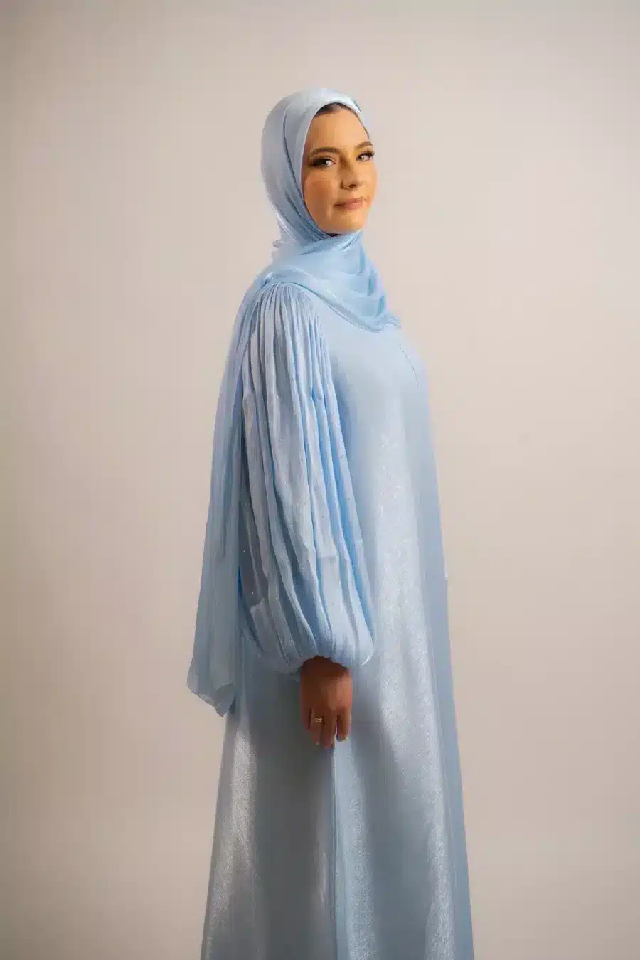 Organza Abaya with balloon sleeves | Bluebell - Rabaya | Modest Wear ...