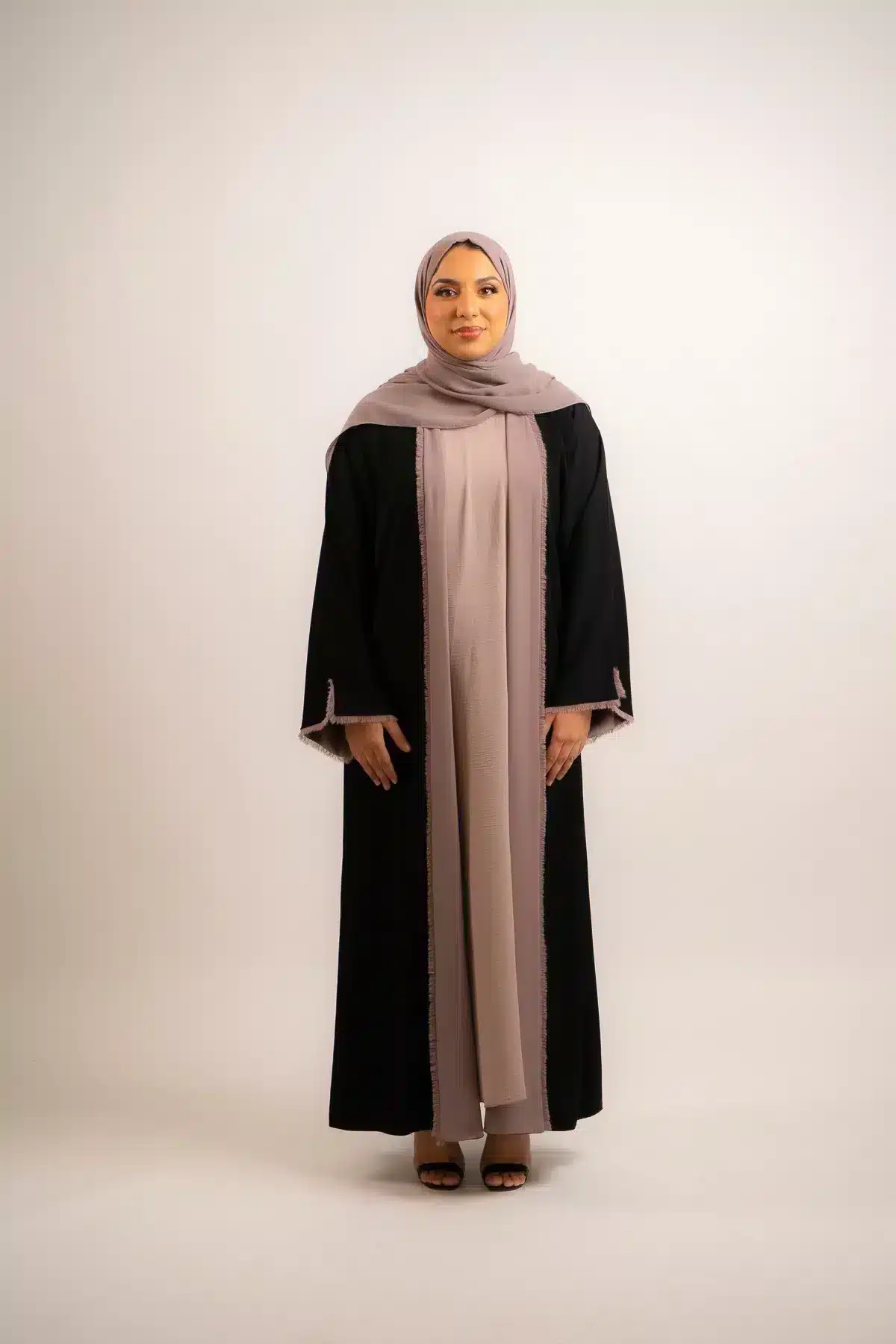 Premium Reversible Abaya Set | Beige