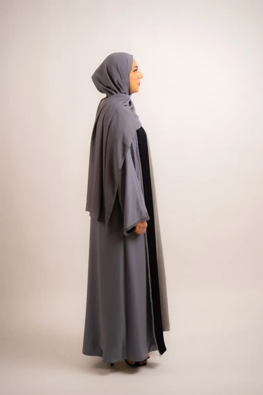 Premium Reversible Abaya Set | Grey - Rabaya | Modest Wear | Premium ...