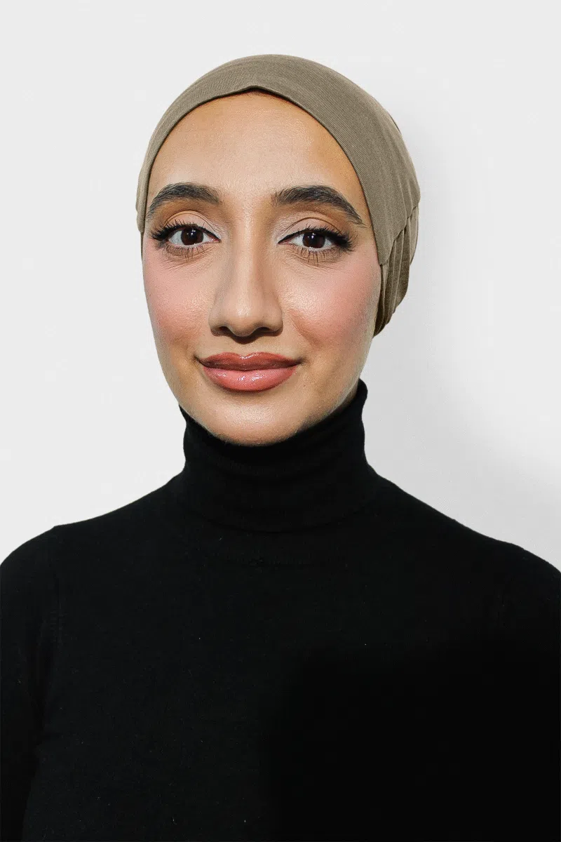 Tie back undercap with Grips | Dusty Brown