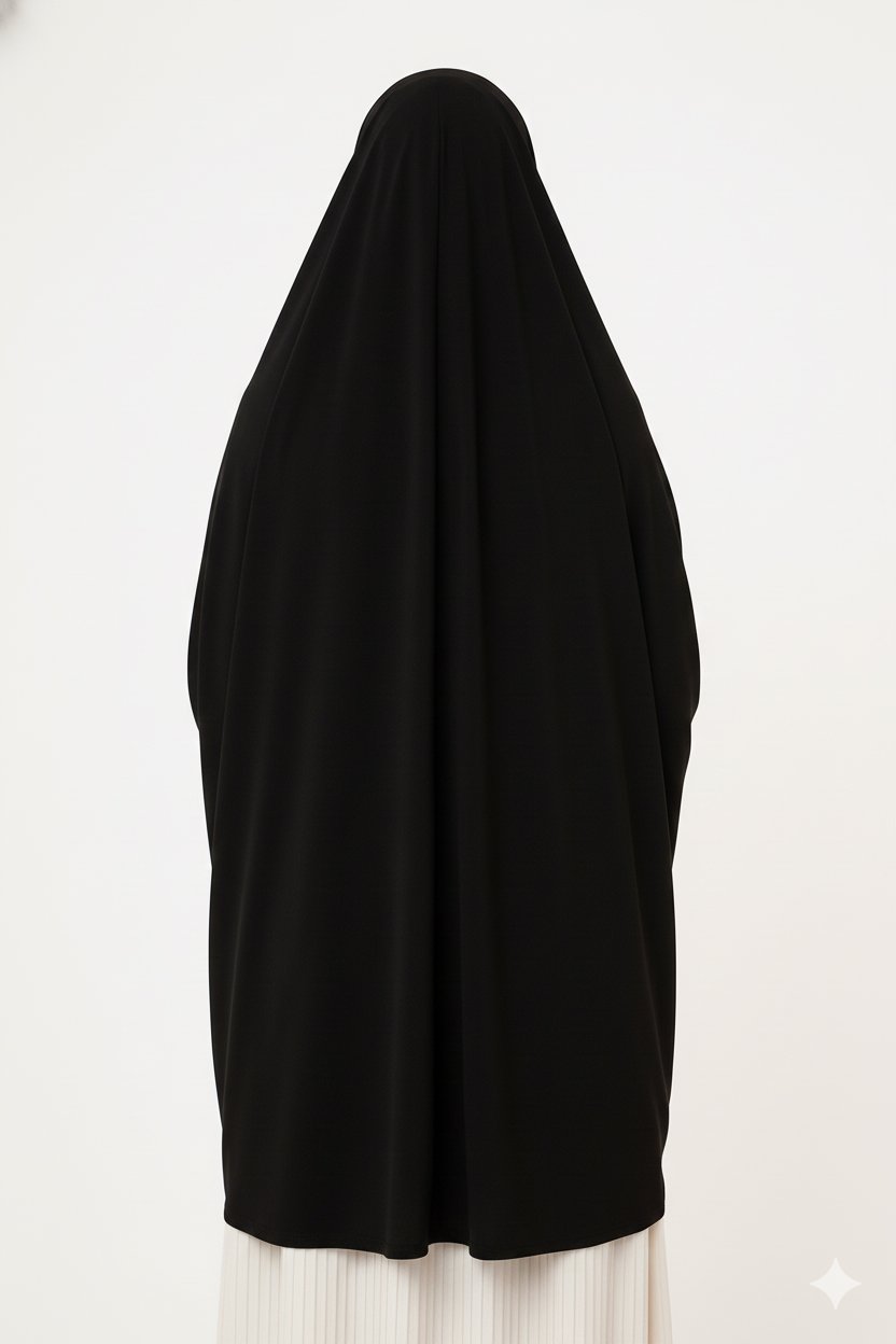 Ladies Khimar Black - Image 4