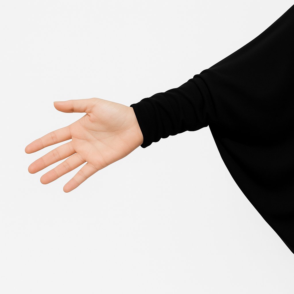 Ladies Khimar Black - Image 5