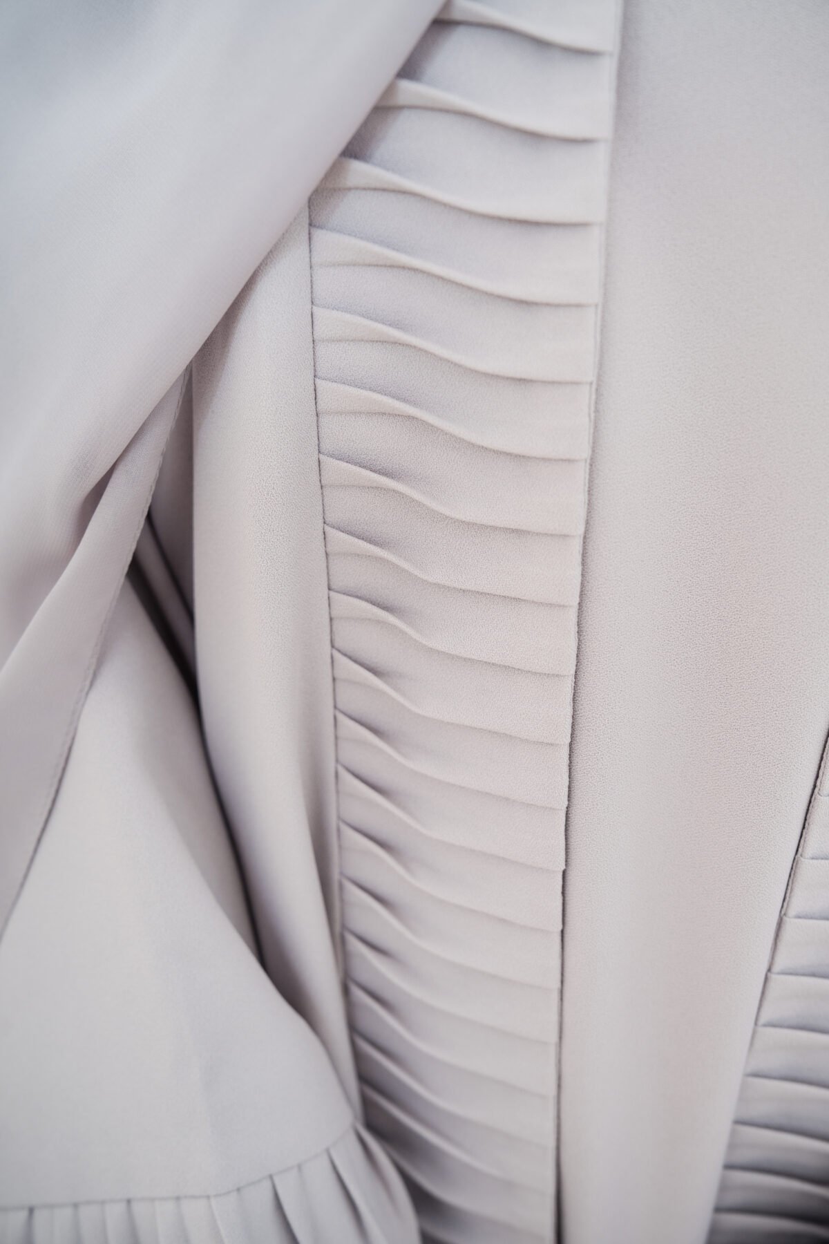 Grey Nura Crepe Abaya Set - Image 7
