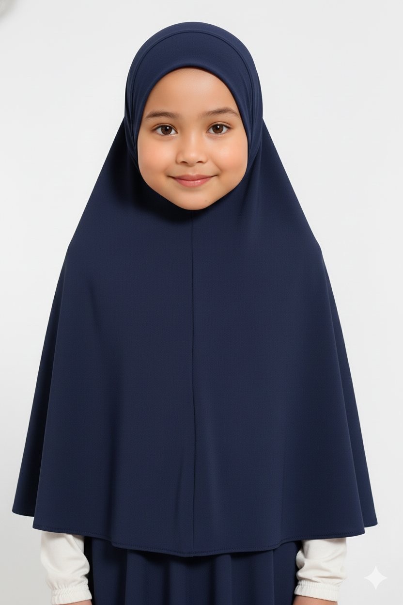Girls Khimar Navy