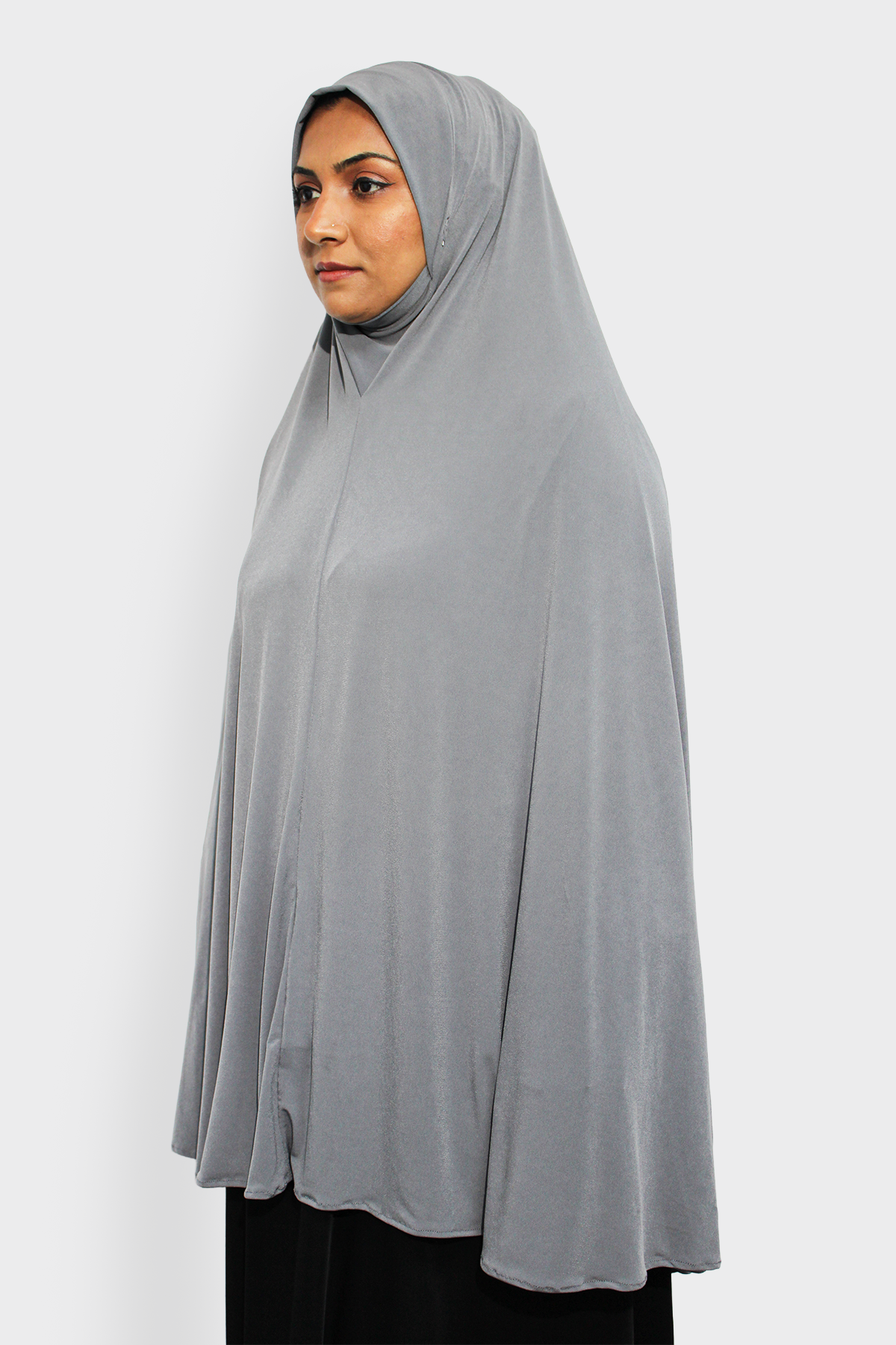 Ladies Khimar Grey 2 Ladies Khimar Grey - Image 1