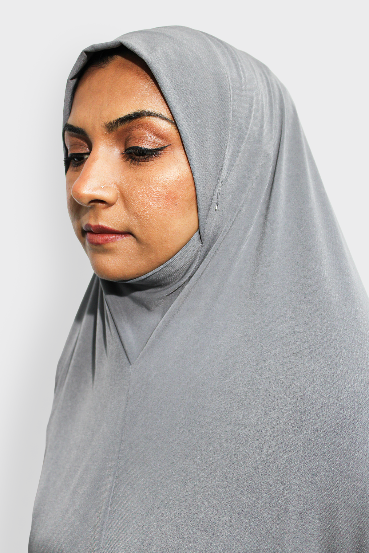 Ladies Khimar Grey 6 Ladies Khimar Grey - Image 7