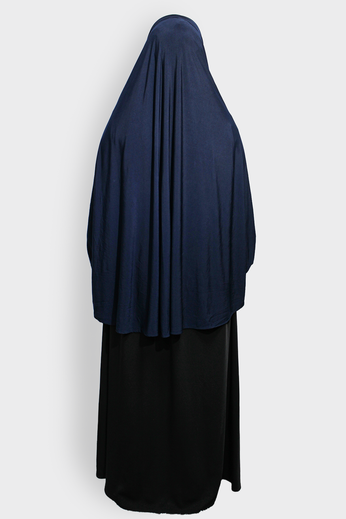 Ladies Khimar Navy with sleeves 1 Ladies Khimar Navy with Sleeves - Image 2