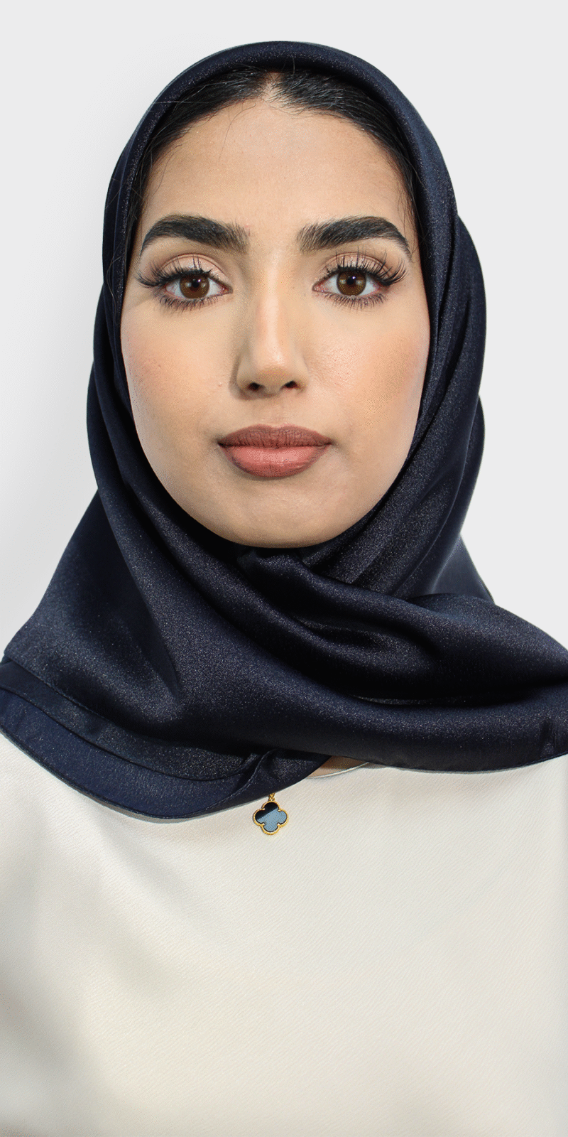 Glossy Silk Square | Midnight Black