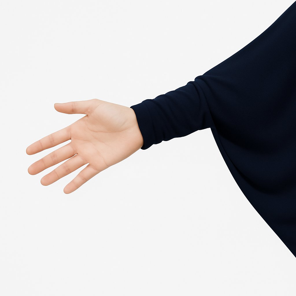 Ladies Khimar Navy - Image 6