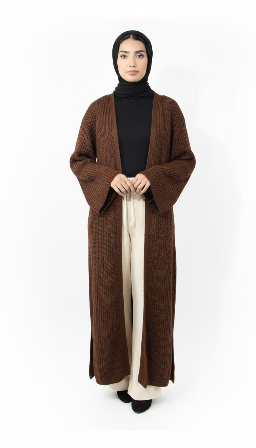 Knitted Cardigans | Dark Brown