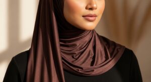 Best Liquid Jersey Dark Brown Hijab online in UK