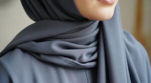 buy best Cotton crepe slate grey hijab in bolton uk