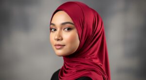 Best Liquid Jersey Deep Red Hijab online in UK