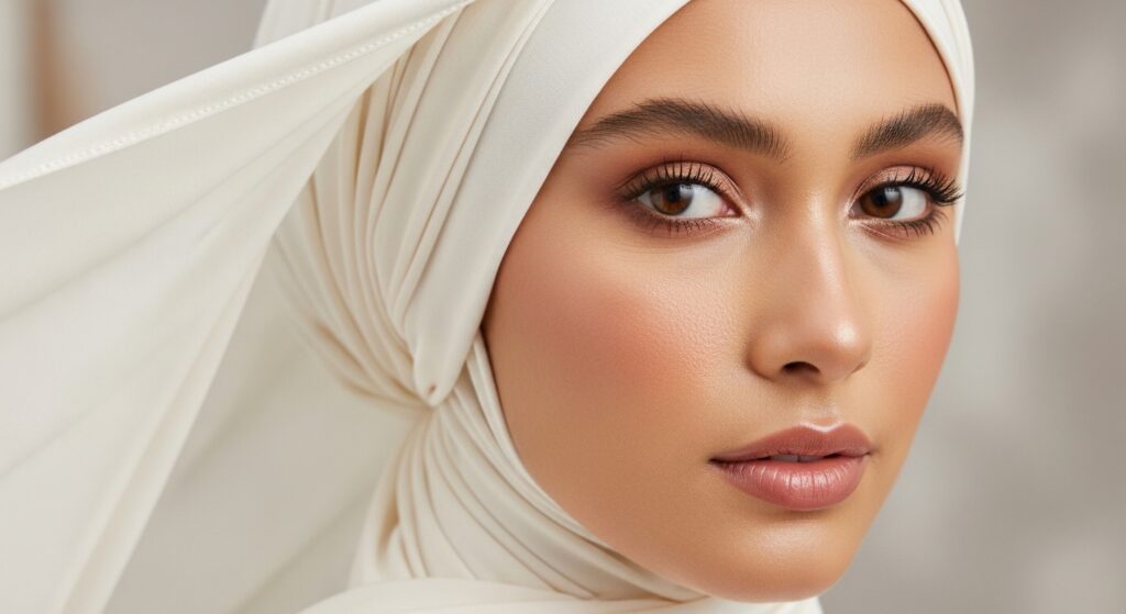 best liquid jersey off-white hijab online in UK