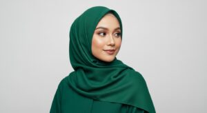 Best Rabaya cotton creap green hijab in uk
