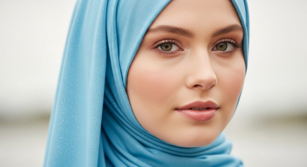 Best Liquid Jersey Sky Blue Hijab online in uk