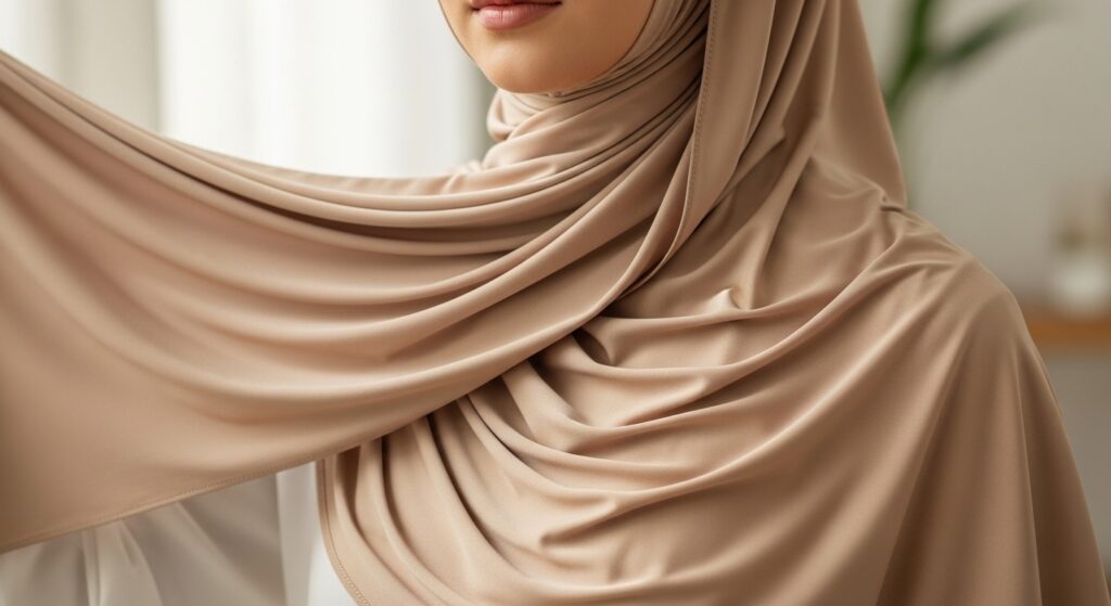 best Liquid Jersey Beige hijab online in uk