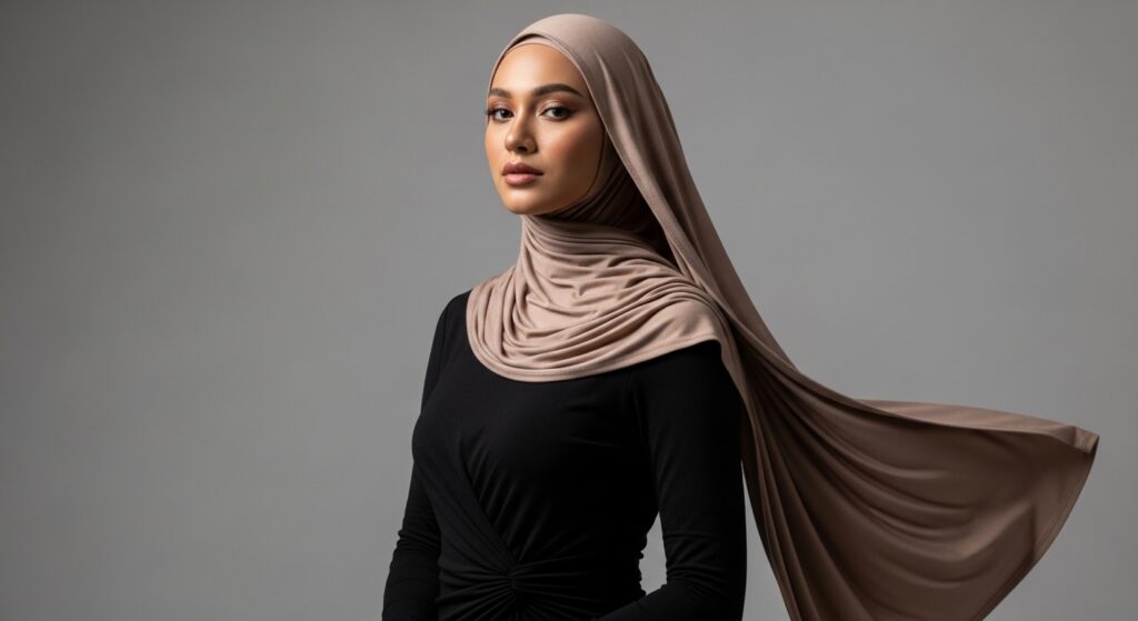 Best Rabaya Liquid Jersey Beige Hijab in UK