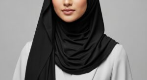 Best Liquid Jersey Black Hijab Online in UK