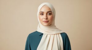 Buy Best Cotton Crepe Cream hijab in Bolton uk