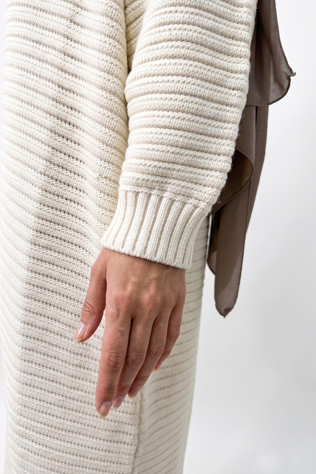 Ribbed Cardigans - Cream - Image 4