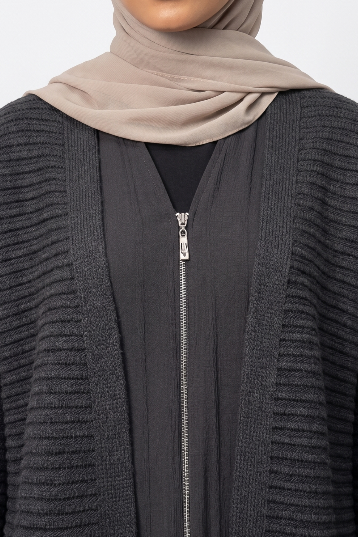 Ribbed Cardigans - Black - Image 2